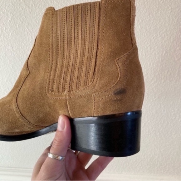 Marc Fisher Suede Western Boho Ankle Boots - Picture 12 of 16
